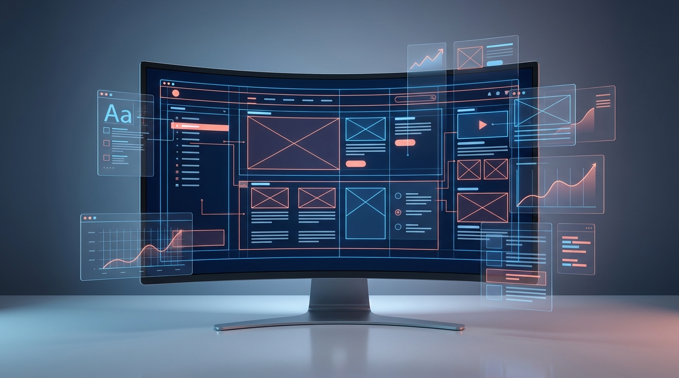 AI website design and content workflow